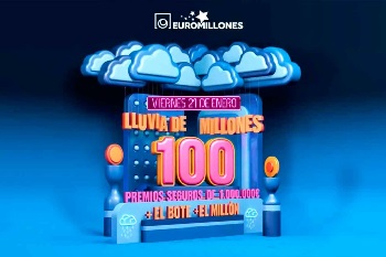 Sorteo especial de los Euromillones: "Lluvia de millones" – ¡100 premios de 1 millón de euros!