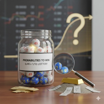 Probabilidades de ganar loterías del tipo 6/49 + 1/10