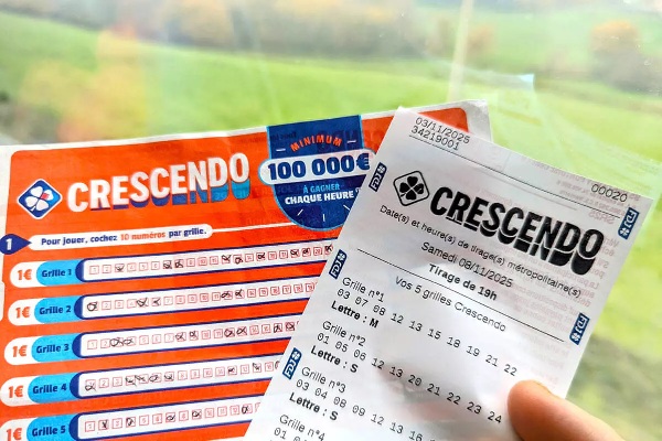 Lotería crescendo de Francia.
