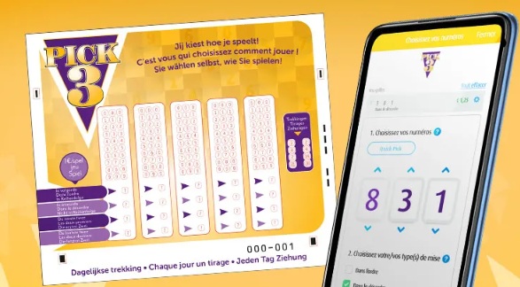 Lotería Pick 3 de Bélgica