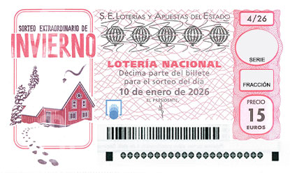 Décimo sorteo extraordinario de Invierno de la Lotería Nacional de España