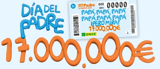 Cupon Extra día del Padre de la Once 2026