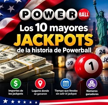 Los 10 mayores jackpots de la historia de Powerball